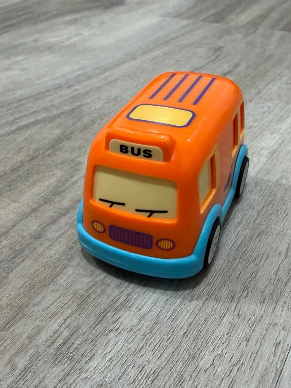 Forty4 Pull Back Toy Cars Trucks Bus Mixer Semi Lot of 4